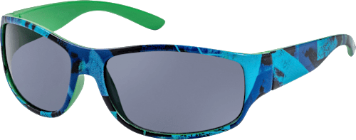 Sonnenbrille Junior blau-grün mit Muster SUNDANCE