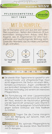 Crema giorno con complesso di oli e lipoamminoacidi vital+  alverde