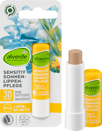 balzám na rty Sensitiv SPF30 alverde NATURKOSMETIK