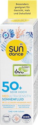 Med Ultra Sensitiv fluid za sunčanje, SPF 50+  SUNDANCE