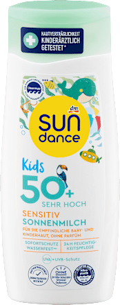 SUNDANCESonnenmilch Kids sensitiv LSF 50+, 200 ml
