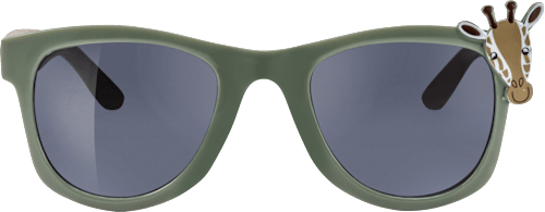 Sonnenbrille Kids olivgrünes Gestell mit Giraffe, braune Bügel SUNDANCE