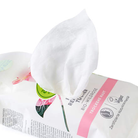 Salviette detergenti umidificate alla rosa canina bio alverde