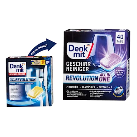 Geschirrspülmittel-Tabs Revolution All in One Denkmit