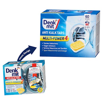 Tabs anticalcare per lavatrice Multi-Power 4 Denkmit