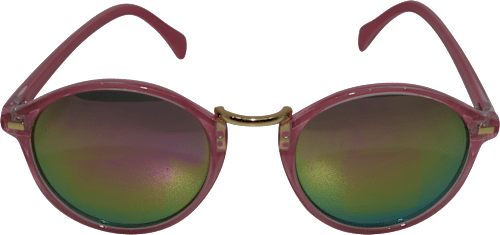 Sonnenbrille Erwachsene rosa Gestell & bunt verspiegelten Gläsern SUNDANCE