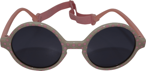 Sonnenbrille Junior creme mit rosa Punkten SUNDANCE