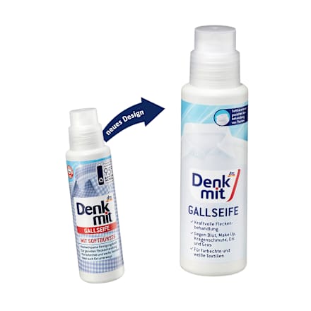 Sapone smacchiante liquido al fiele di bue con spazzola integrata Denkmit