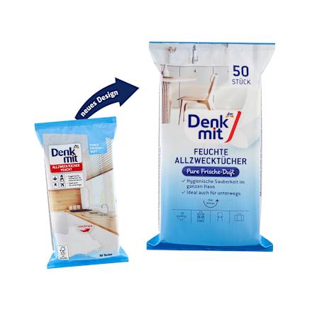 Feuchte Allzwecktücher Pure Frische Denkmit