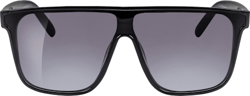 Sonnenbrille schwarz glänzend mit goldenen Details SUNDANCE