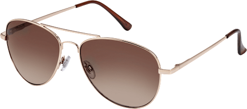 Sonnenbrille mit goldenem Metallrahmen  SUNDANCE