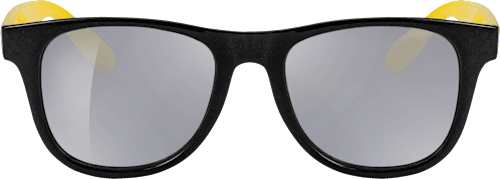 Sonnenbrille Junior schwarz mit gelben Bügeln SUNDANCE