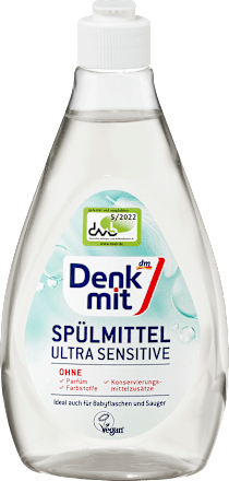 přípravek na mytí nádobí Ultra Sensitive Denkmit