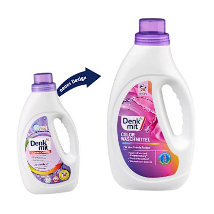 Detergent gel rufe colorate 20 spălări Denkmit
