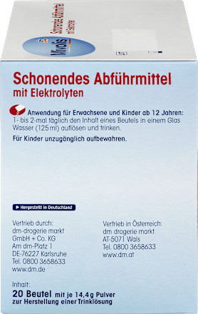 Schonendes Abführmittel mit Elektrolyten Mivolis
