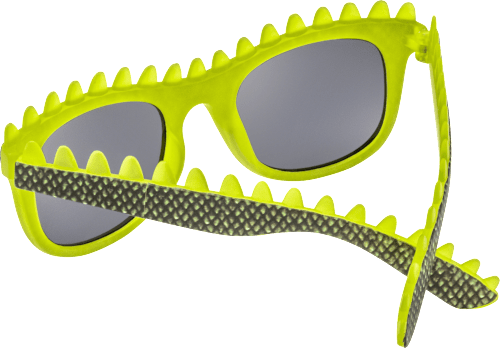 Sonnenbrille Kids schwarz gelb mit Stacheln SUNDANCE
