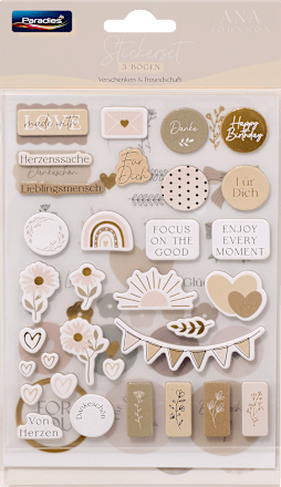 Sticker-Set Verschenken & Freundschaft Paradies