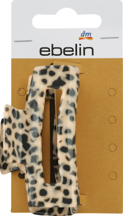 Štipec do vlasov stredný akrylový - leopard ebelin