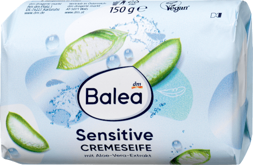 Krémszappan, Sensitive, aloe vera kivonattal Balea