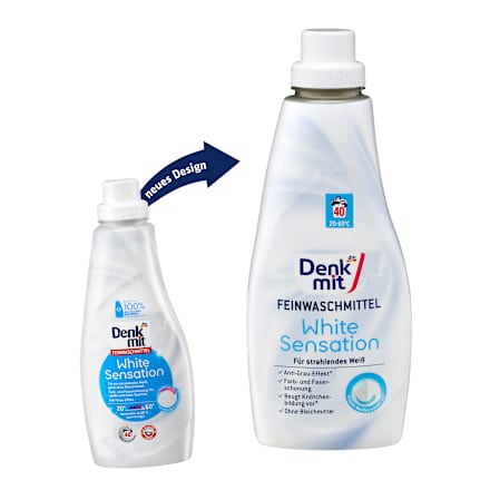 Feinwaschmittel White Sensation flüssig  Denkmit