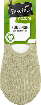 Füßlinge mit Bio-Baumwolle grün Gr. 35-38 Fascino