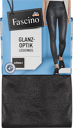 Leggings in Glanz-Optik schwarz Gr. 46/48 Fascino