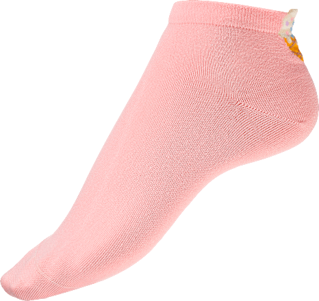Sneakersocken mit Fersenmotiv Eis rosa Gr. 39-42 Fascino