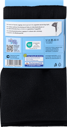 Leggings in Ripp-Optik schwarz Gr. 42/44 Fascino