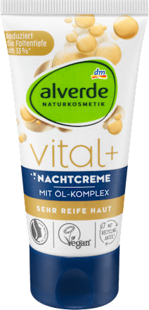 Crema notte Vital+ con complesso di oli alverde