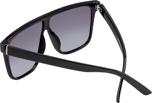 Sonnenbrille schwarz glänzend mit goldenen Details SUNDANCE