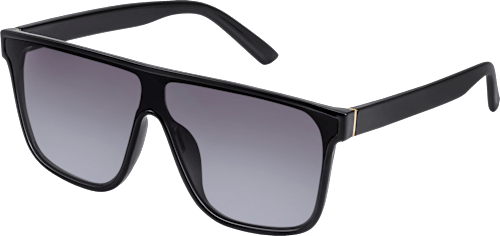 Sonnenbrille schwarz glänzend mit goldenen Details SUNDANCE