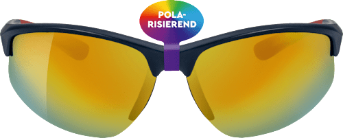 Sunčane naočale za odrasle - poluokvir, crno-crvene SUNDANCE