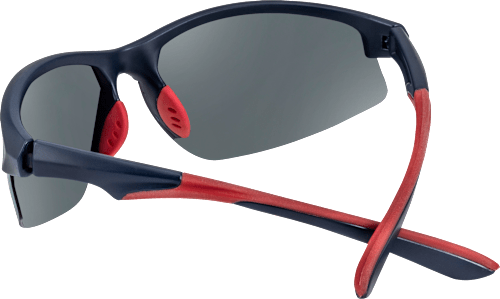 Sunčane naočale za odrasle - poluokvir, crno-crvene SUNDANCE