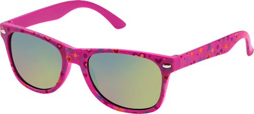 Sonnenbrille Junior pink mit Herzen SUNDANCE