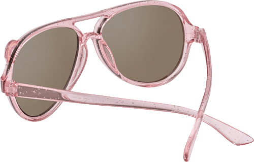 Sonnenbrille Junior rosa transparent mit Glitzer SUNDANCE