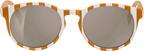 Sonnenbrille Junior orange mit weißen Streifen SUNDANCE