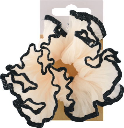 Gumička do vlasov Scrunch - koralová s-he stylecollection