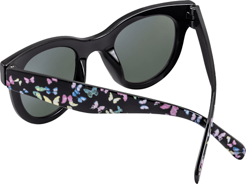 Otroška sončna očala, črna z motivi metuljev sundance
