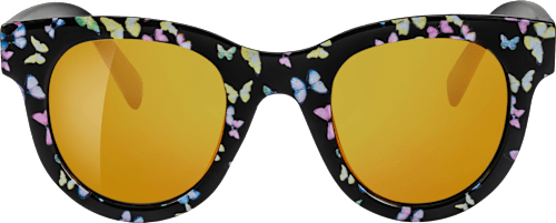 Otroška sončna očala, črna z motivi metuljev sundance