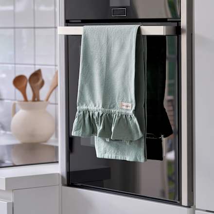 Geschirrtuch aus Baumwolle mit Rüschen (70x50 cm) Dekorieren & Einrichten