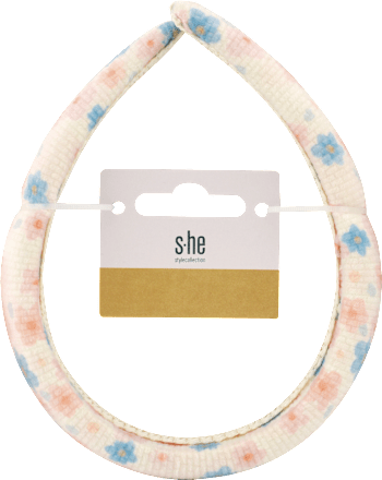 Textilná čelenka, hrubá - s kvetmi s-he stylecollection