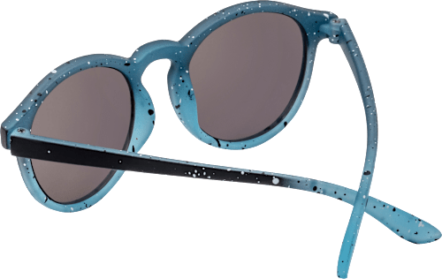 Sonnenbrille Kids schwarz graues Gestell, blau getönte Gläser SUNDANCE