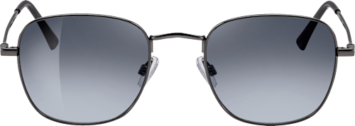 Sonnenbrille Erwachsene graues Metallgestell, schwarz getönte Gläser SUNDANCE