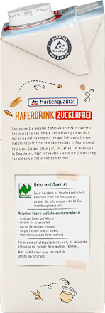 Haferdrink zuckerfrei dmBio