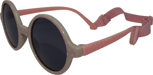 Sonnenbrille Junior creme mit rosa Punkten SUNDANCE