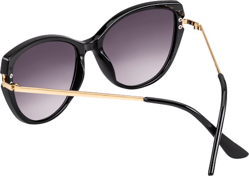 Слънчеви очила Котешко око, черни/златни sundance