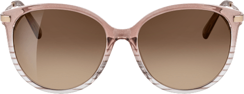 Sonnenbrille Damen hellrosé transparent mit Streifen SUNDANCE