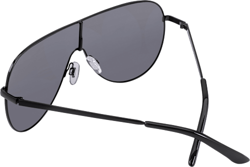 Sonnenbrille schwarz mit Metallrahmen SUNDANCE