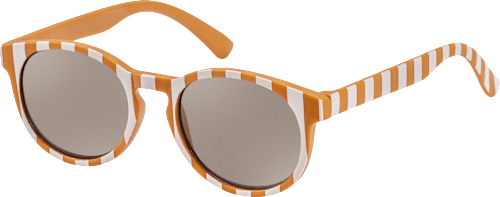 Sonnenbrille Junior orange mit weißen Streifen SUNDANCE