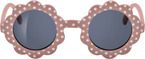 Sonnenbrille Junior rosa mit weißen Punkten SUNDANCE